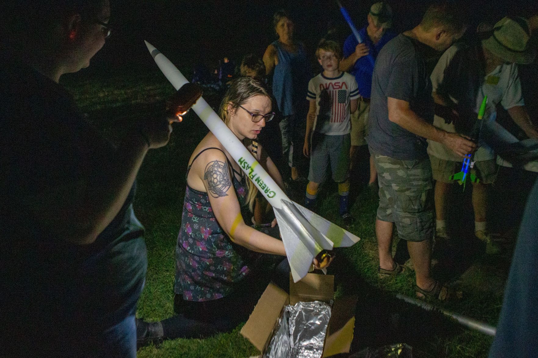 St. Louis Rocketry Association night launch